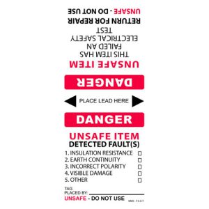 FAILED test tags G series displayed on white background