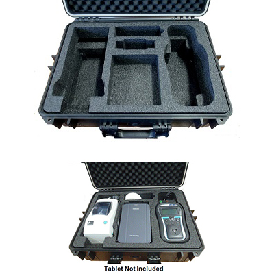 Hard bodied carry case designed for Metrel Delta PAT tester
